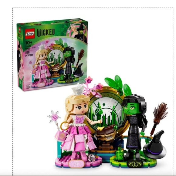 Wicked Lego Set  - #75682 - Elphaba and Glinda - 558 Pieces - NIB - Picture 1 of 2